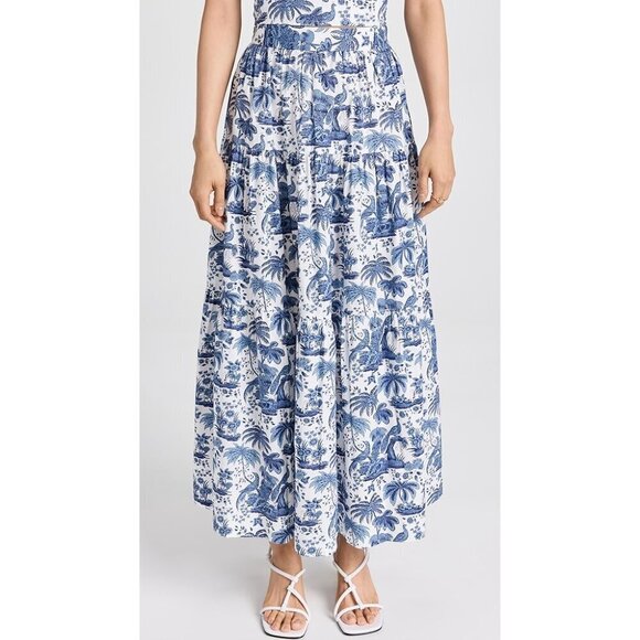 💕STAUD💕 Sea Skirt ~ Yellow Toile 4 NWOT - Picture 10 of 13